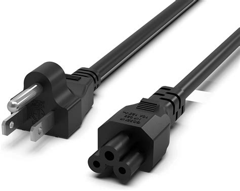 3 Prong Ac Power Cord Cable Fit For Computers Tv Monitors Lenovo Dell Hp Asus