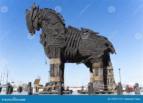 Troy Horse in çanakkale the Wooden Horse Used at the Movie of Troy