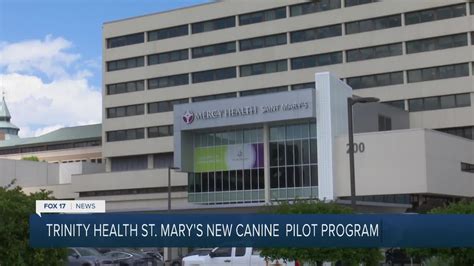 Trinity Health Saint Marys In Grand Rapids Begins New Pilot Canine Program