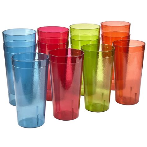 Us Acrylic Café 32 Ounce Plastic Restaurant Style Stackable Iced Tea