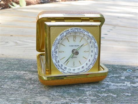 Vintage Phinney Walker World Time Travel Alarm Clock Germany Etsy