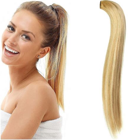 Kucyk Doczepiany Naturalne W Osy Dopinana Kitka Pony Cm Blond