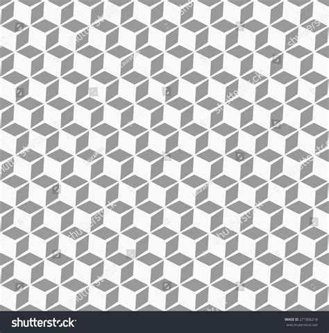 Seamless Pattern Isometric Cubes Shade Gray Stock Vector Royalty Free