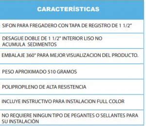 DESAGUE DOBLE FREGADERO 1 1 2 CON 2 INCAMEP Ludepa Tu Ferreteria