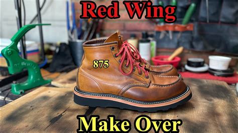 Red Wing 875 Resole Black Leather Storm Welt YouTube