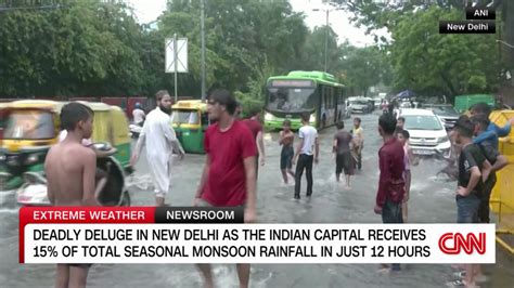 Record Rainfall Across Northern India Triggers Floods Cnn