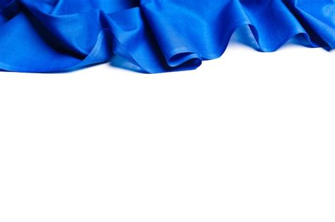 Premium Photo | Blue silk fabric background