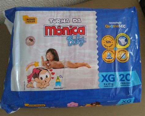 Fralda Turma da Mônica Baby Jumbo XG 20 Unidades em promoção no Mamãe