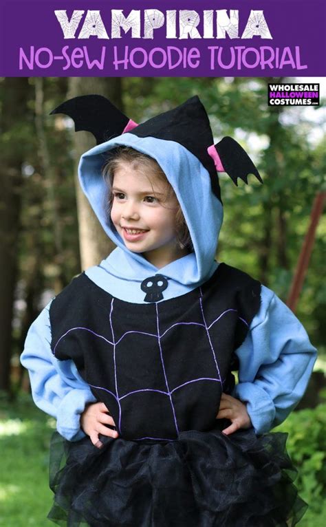 Diy No Sew Vampirina Hoodie Mom Costumes Great Halloween Costumes