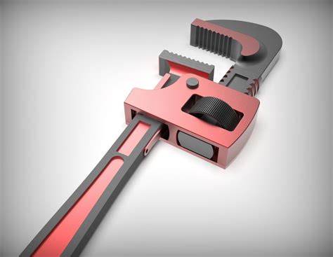 Adjustable Wrench Cgtrader