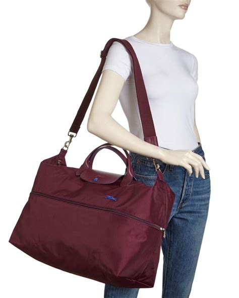 Longchamp Le Pliage Club Expandable Travel Bag Iucn Water