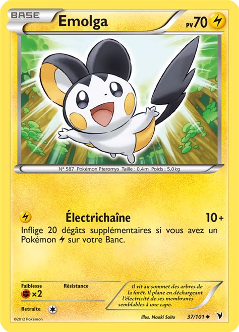 Emolga Noir Blanc Nobles Victoires Pok P Dia