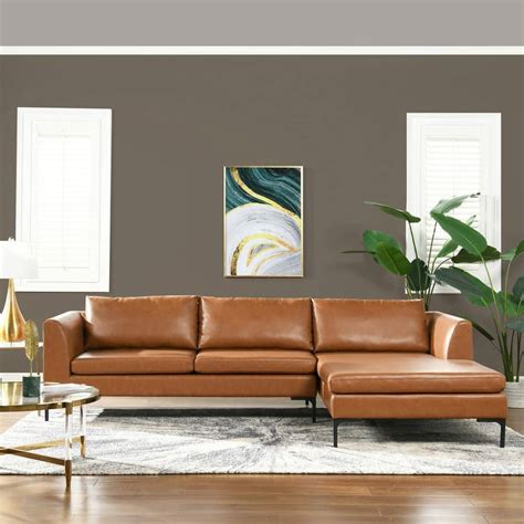 Modern Leather Sectional Sofa With Chaise | Cabinets Matttroy