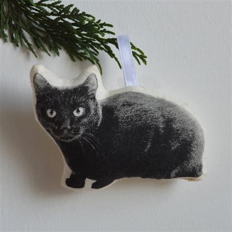 Black Cat Ornament Etsy