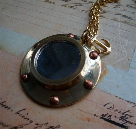 The Porthole Mirror Necklace Free Worldwide Shipping Etsy Jewelry