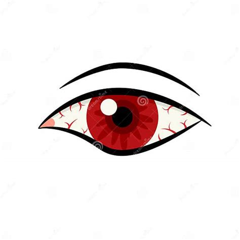 Bloodshot Eye Icon Clipart Image Stock Vector Illustration Of