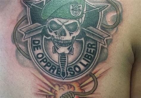 Army Special Forces Tattoo | Veteran Ink