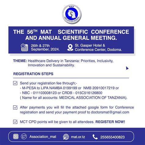 The Th Mat Scientific Conference And Annual General Meeting Medical