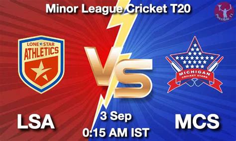 Lsa Vs Mcs Dream Prediction Team Live Cricket Sep