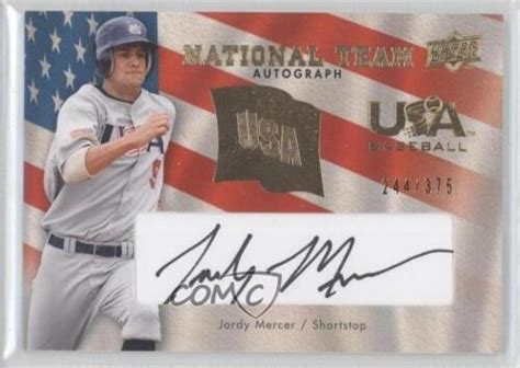 2008 Upper Deck Usa Baseball Junior National Team Black Ink 375 Jeff