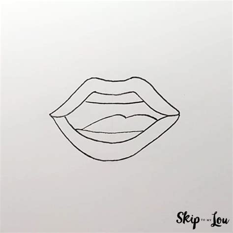 How to Draw a Mouth Easy Tutorial | Skip To My Lou