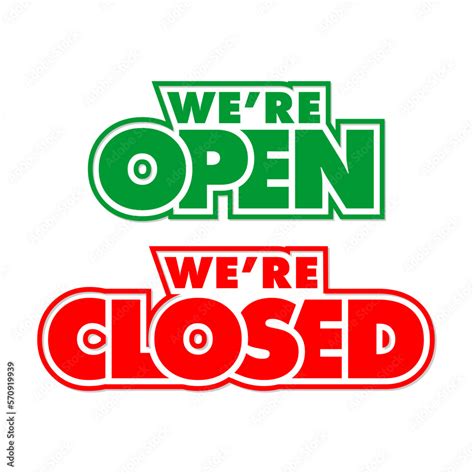 Open Closed Sign Template