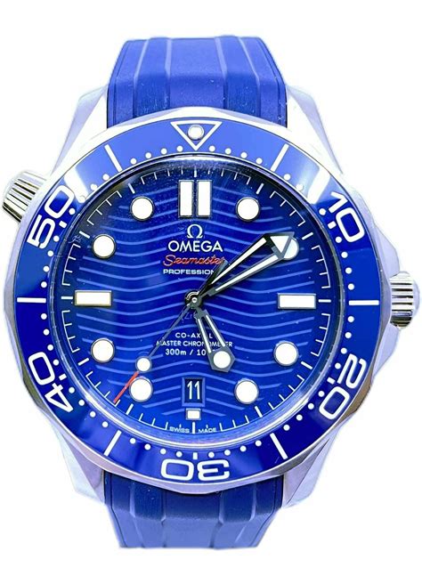 Omega Seamaster Diver 300M Co Axial Master Chronometer On Rubber Strap