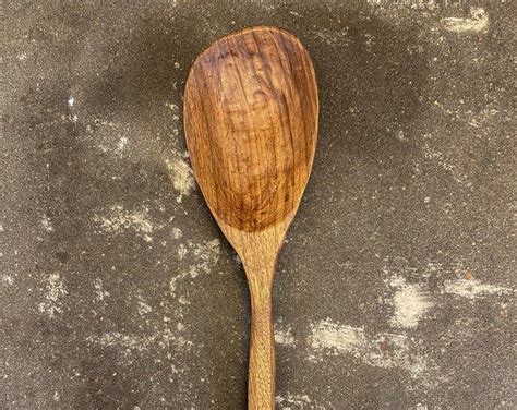 Hand Carved Wooden Salat Spoon From American Black Walnut Etsy Wooden