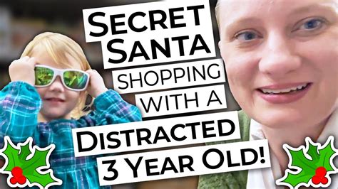 Secret Santa Shopping With A Distracted 3 Year Old 🤣🎅 Super Secret