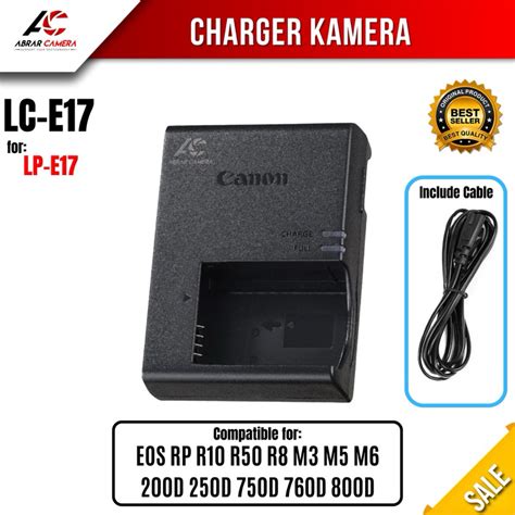 Jual Charger Canon Lc E17 Untuk Baterai Lp E17 Battery Eos Rp R10 R50