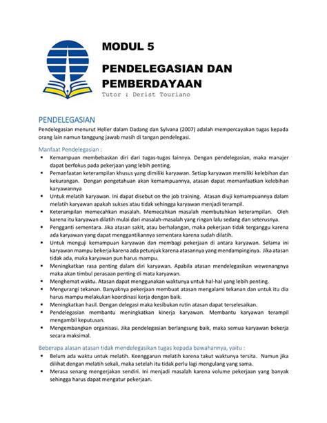 Ekma4116 Manajemen Modul 5 PDF