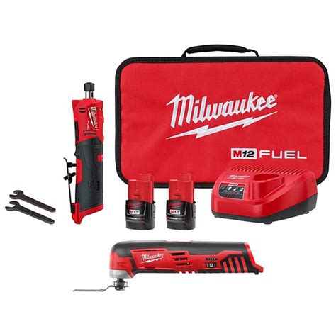 Milwaukee M12 Fuel 12v Lithium Ion 14 In Cordless Straight Die Grinder Kit Wm12 Oscillating