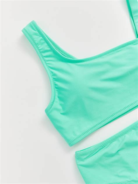LCW Kids Yeşil Hızlı Kuruyan Kız Çocuk Bikini S4CQ12Z4 KXX LCW
