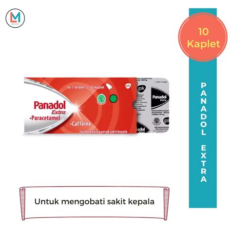 Jual Panadol Extra Merah 1 Strip Isi 10 Kaplet Shopee Indonesia