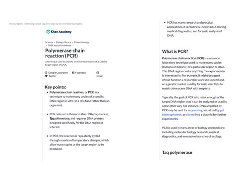 Polymerase Chain Reaction Pcr Article Reading Biochem Ee