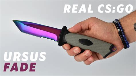 REAL CS GO KNIVES URSUS Fade KNIFY YouTube