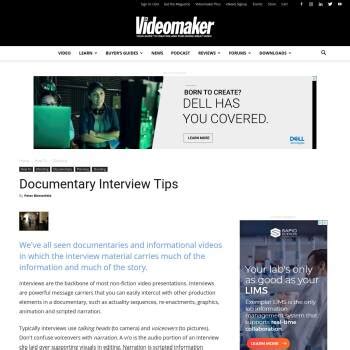 documentary interview tips resources california educators