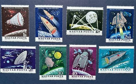 Magyar Posta 1964 Space Stamps For Crafting Etsy