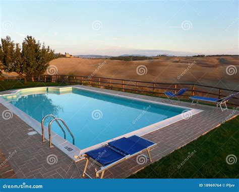 Pool in Tuscany stock photo. Image of swimming, travel - 18969764