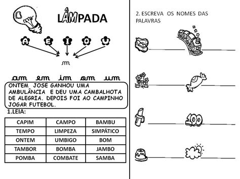 Texto Com Am Em Im Om Um - 9