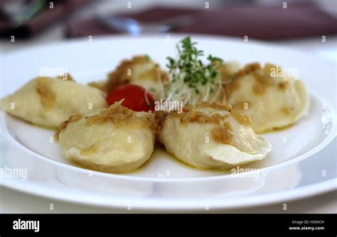 Polish Pierogi Dumplings Stock Photo Alamy