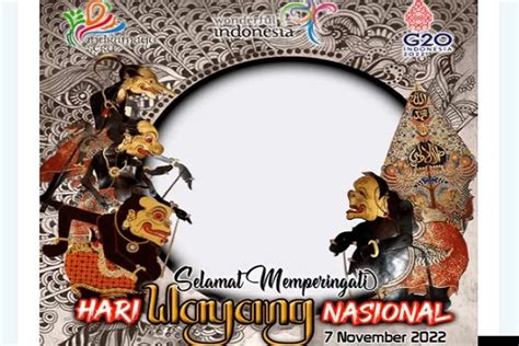 Twibbon Hari Wayang Nasional November Cocok Dibagikan Di