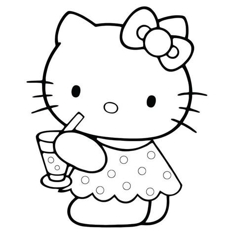 Hello Kitty Para Colorir 5  Educarolando Aprender Brincando