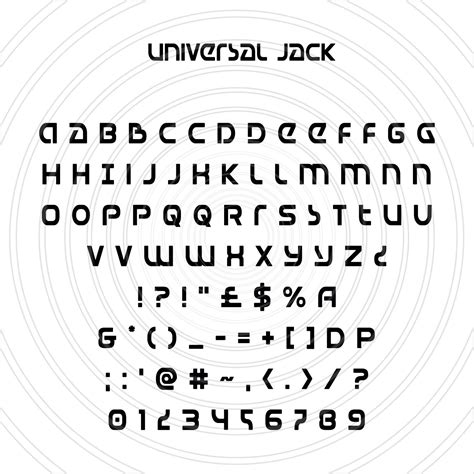 Universal Jack SciFi Future Space Alien Font Alphabet Letters Etsy