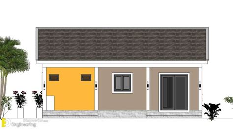 Small House Plans 9×7 With 2 Bedrooms Gable Roof | Gable roof house ...