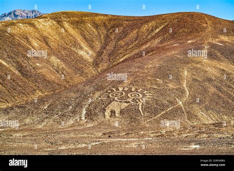 Aerial View Of Palpa Geoglyphs In Peru Stock Photo Alamy