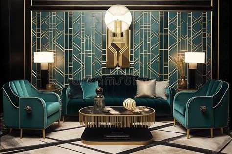 Art Deco Living Room Create A Living Room With An Art Deco Inspired