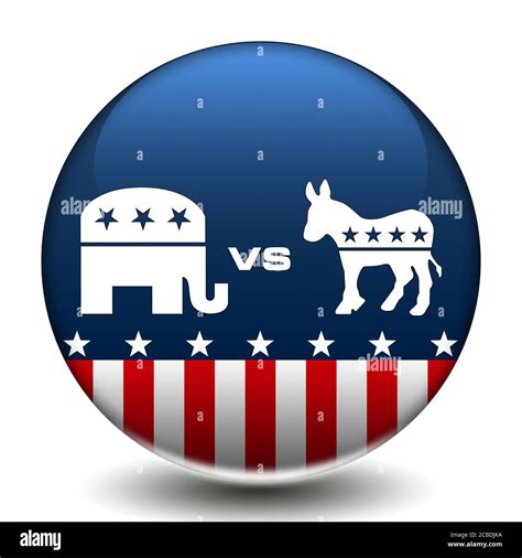 Democratic party donkey logo icon hi-res stock photography and images ...