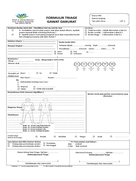 Formulir Triase Pdf