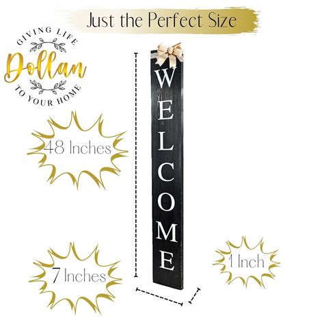 Buy Outdoor In Welcome Sign For Front Door Vertical Welcome Sign For